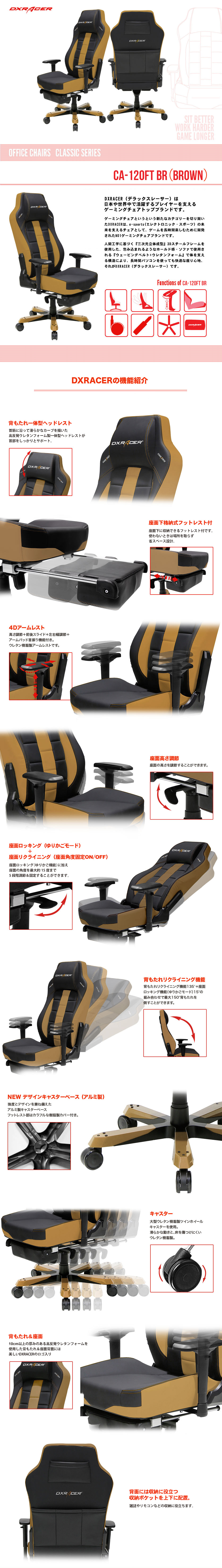 CS-120FTブラウンの構造
